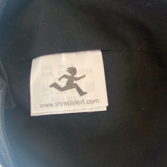 Shred Alert VTG Black Wool Snow Boarding Cadet Cap Hat - Picture 11 of 13